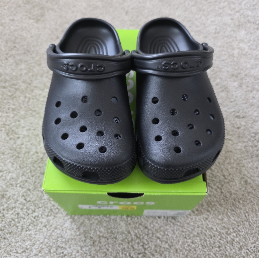 Crocs Kids Black Clogs
